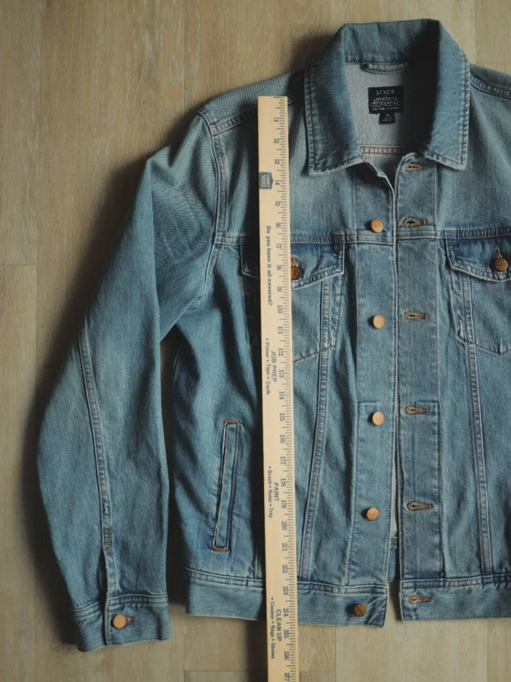 J.Crew Men's Medium Light Wash Denim Trucker Jacket